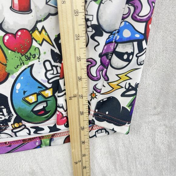 Royal Blue 90s Hip Hop Graffiti Tank Top T Shirt Men's Small - Picture 7 of 9